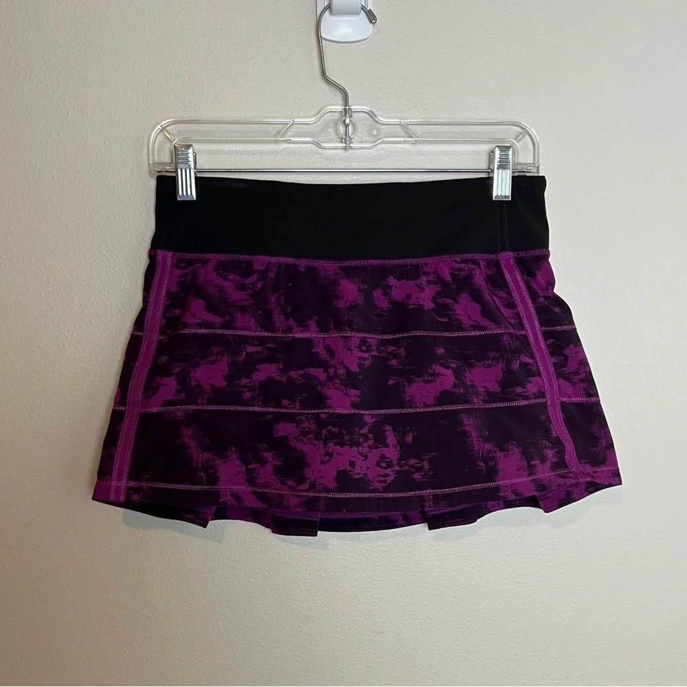 Lululemon Pace Rival Breezie Regal Plum Black Skirt